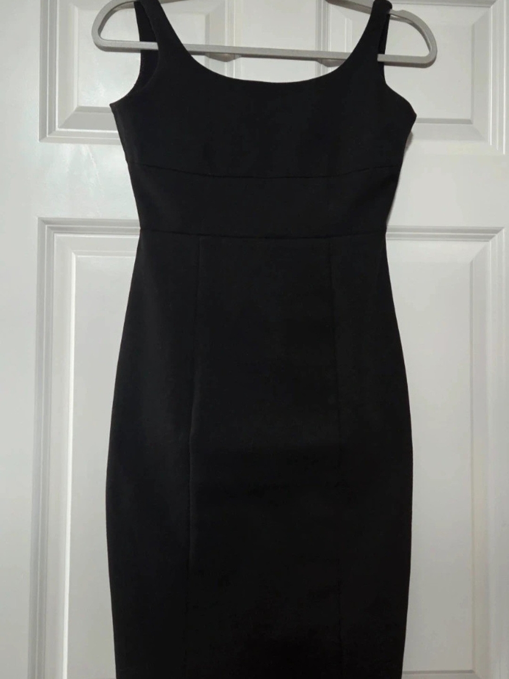 Zara Black Midi Sheath Dress